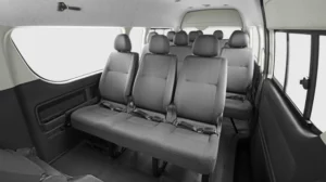 Interior Hiace Travel Jakarta Jogja